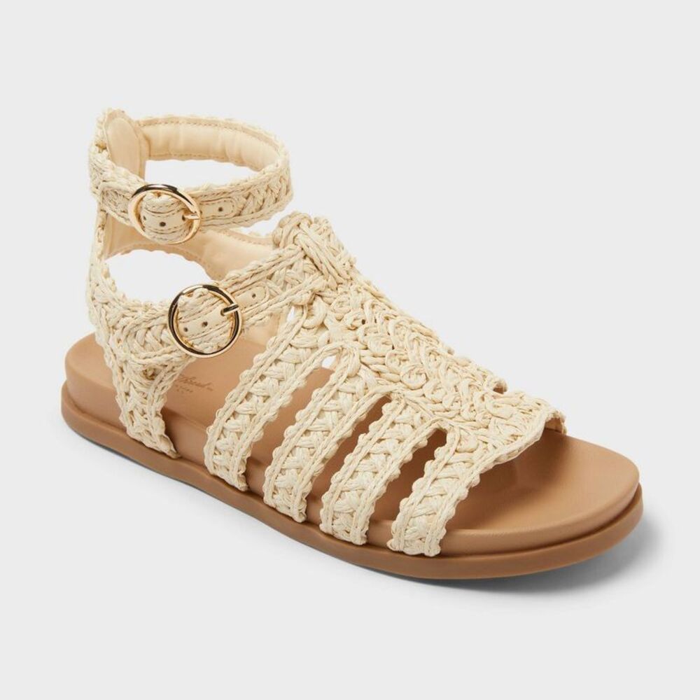 Women’s Tessa Sandals with Memory Foam Insole - Universal Thread Natural 9